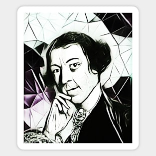 Horace Walpole Black and White Portrait | Horace Walpole Artwork 3 Magnet